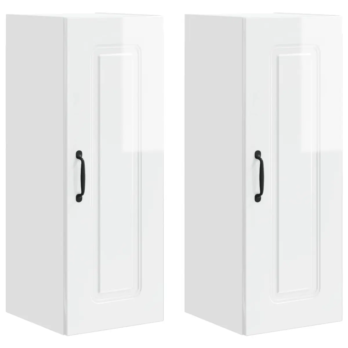 Dishwasher Panel Cabinet High Gloss White Engineered Wood Storage 30 x 31 x 80 cm