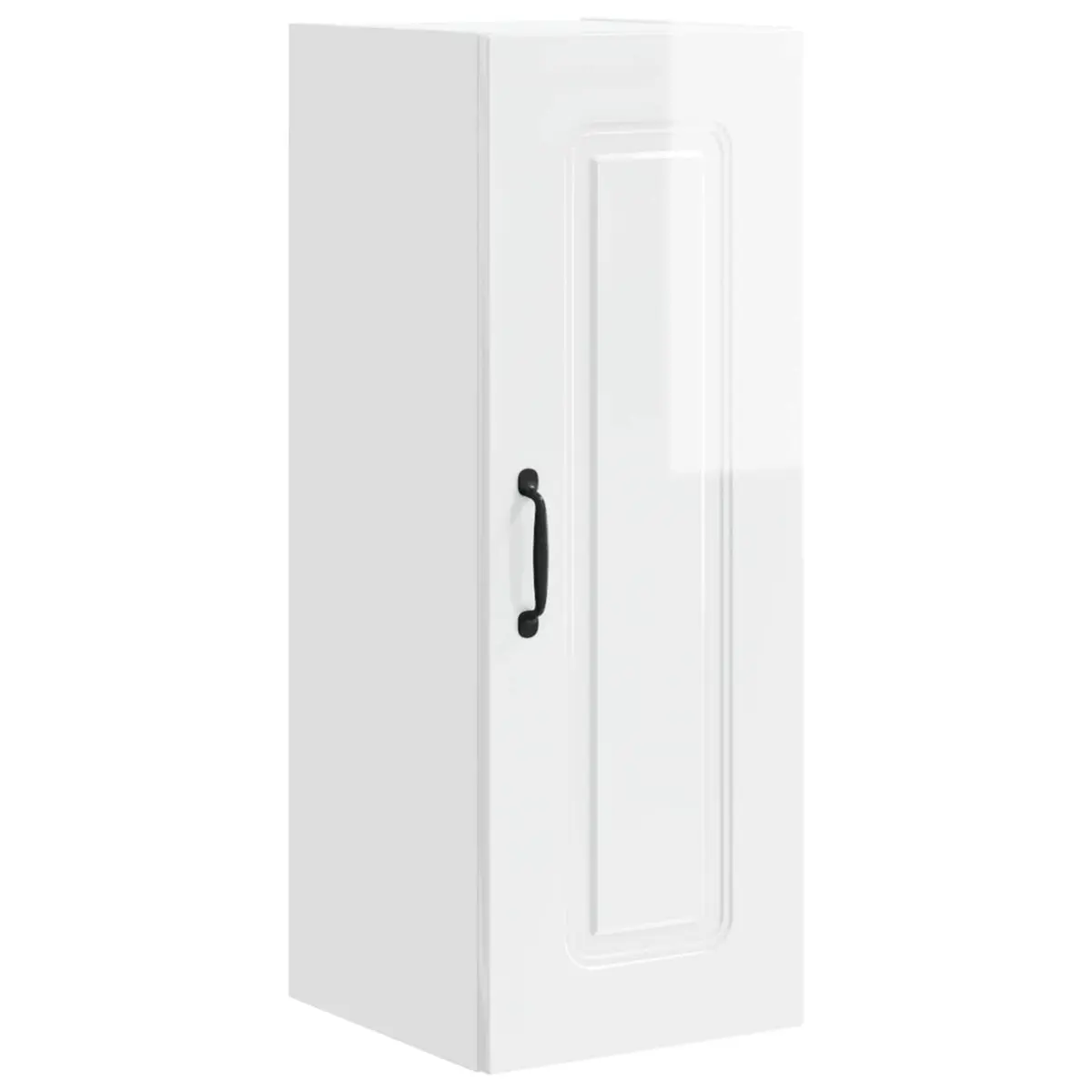Dishwasher Panel Cabinet High Gloss White Engineered Wood Storage 30 x 31 x 80 cm