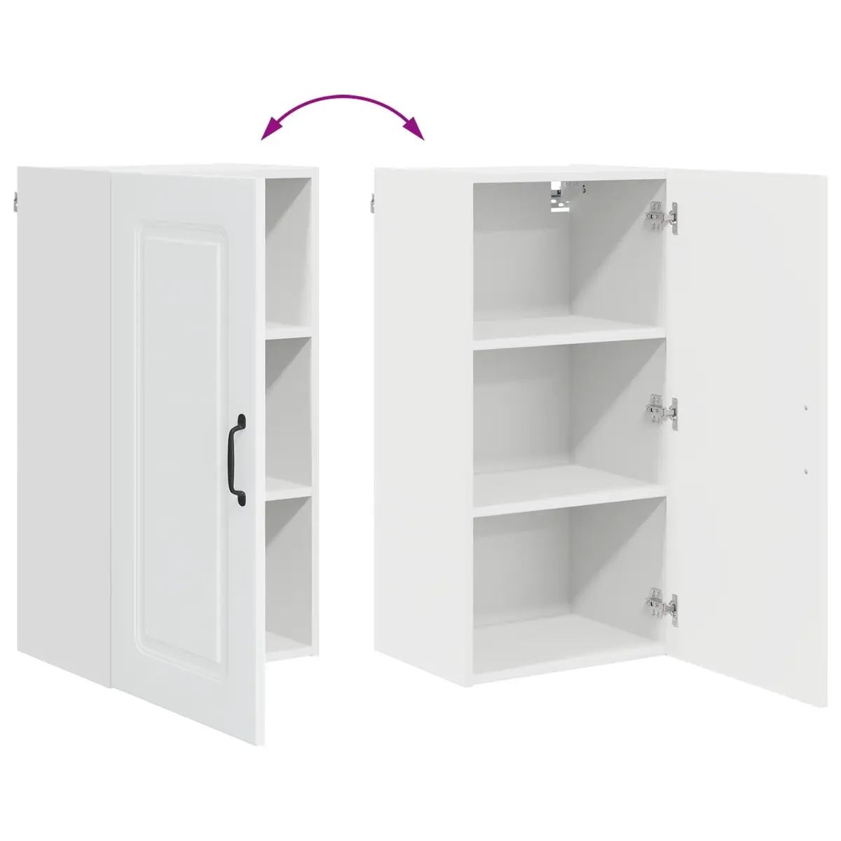 White Engineered Wood Kitchen Cabinet Dishwasher Panel Compact Storage Organizer