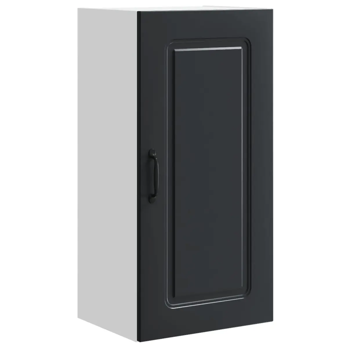 Dishwasher Panel Kitchen Cabinet Black Engineered Wood Storage Furniture 40 x 31 x 80 cm