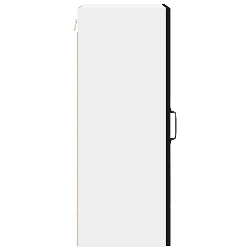 Dishwasher Panel Kitchen Cabinet Black Engineered Wood Storage Furniture 40 x 31 x 80 cm