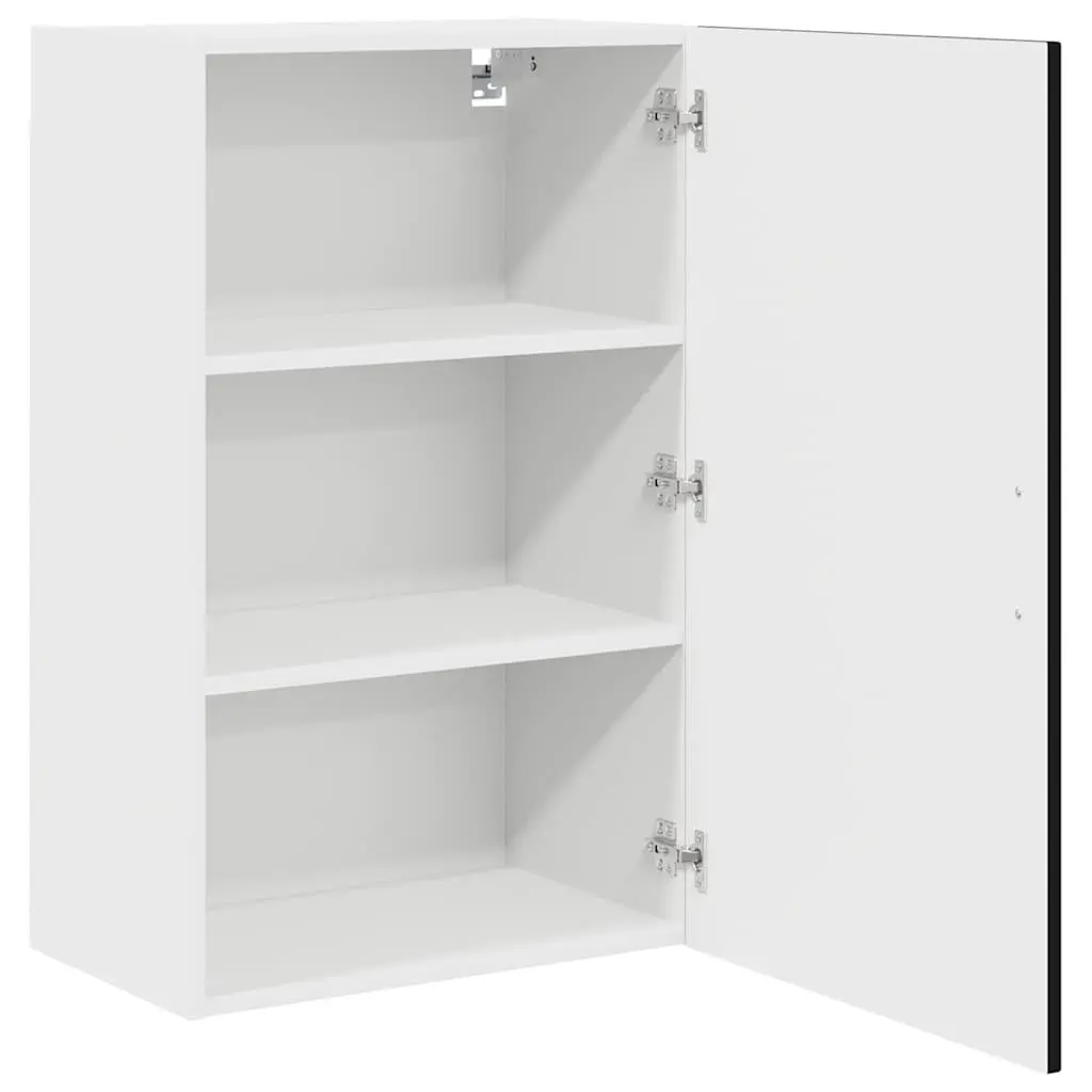 Engineered Wood Storage Unit for Kitchen Dishwasher Panel Black 50x31x80cm