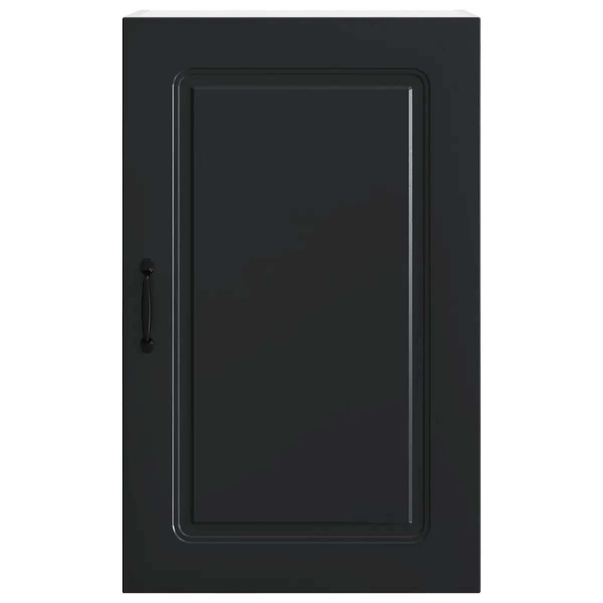 Engineered Wood Storage Unit for Kitchen Dishwasher Panel Black 50x31x80cm