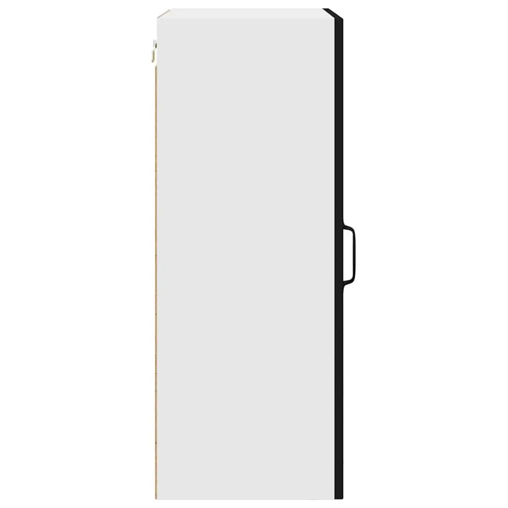 Engineered Wood Storage Unit for Kitchen Dishwasher Panel Black 50x31x80cm
