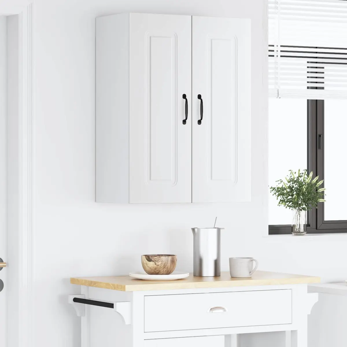 Dishwasher Panel White Kitchen Cabinet Engineered Wood Storage Cupboard