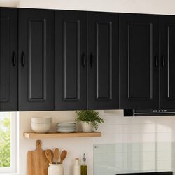 Your Friendly Black Engineered Wood Kitchen Cabinet