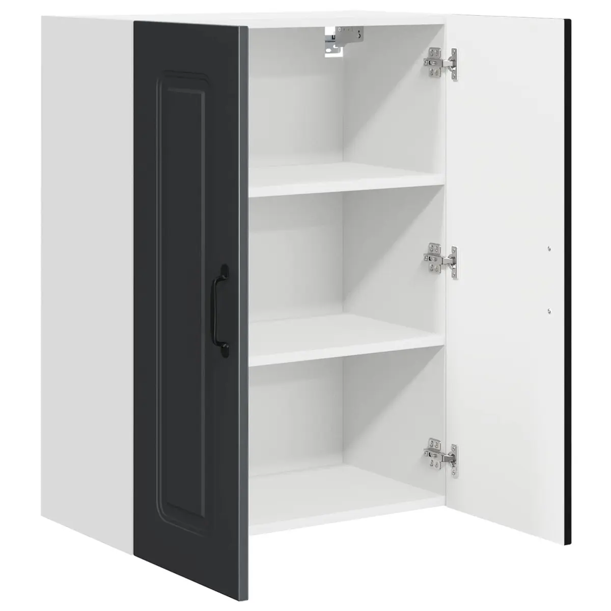 Engineered Wood Kitchen Cabinet Black Dishwasher Panel Storage Compact 60x31x80cm