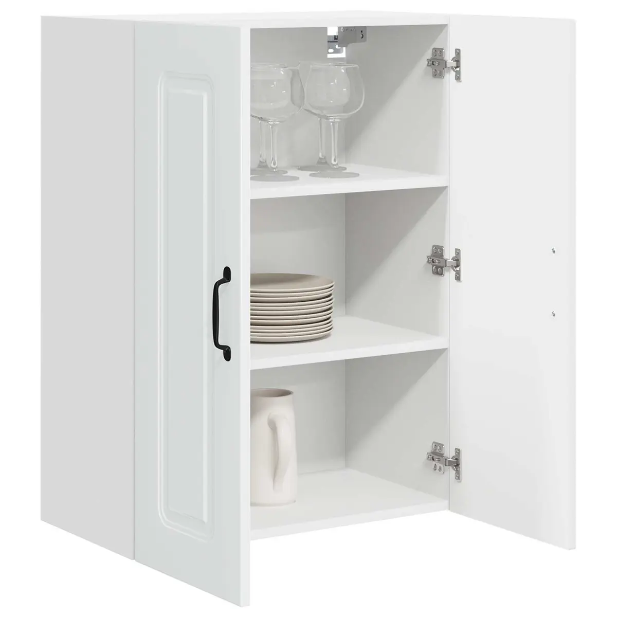 Dishwasher Panel Kitchen Cabinet High Gloss White 60 x 31 x 80 cm Engineered Wood