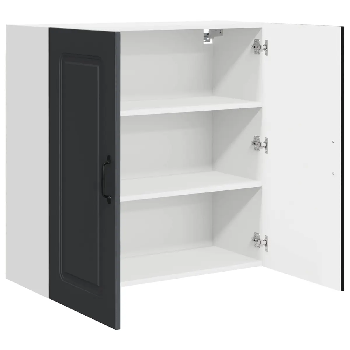 Kitchen Cabinet Black Engineered Wood 80x31x80cm