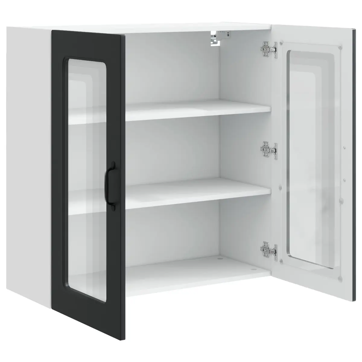 Black Kitchen Cabinet for Storage 80x31x80cm