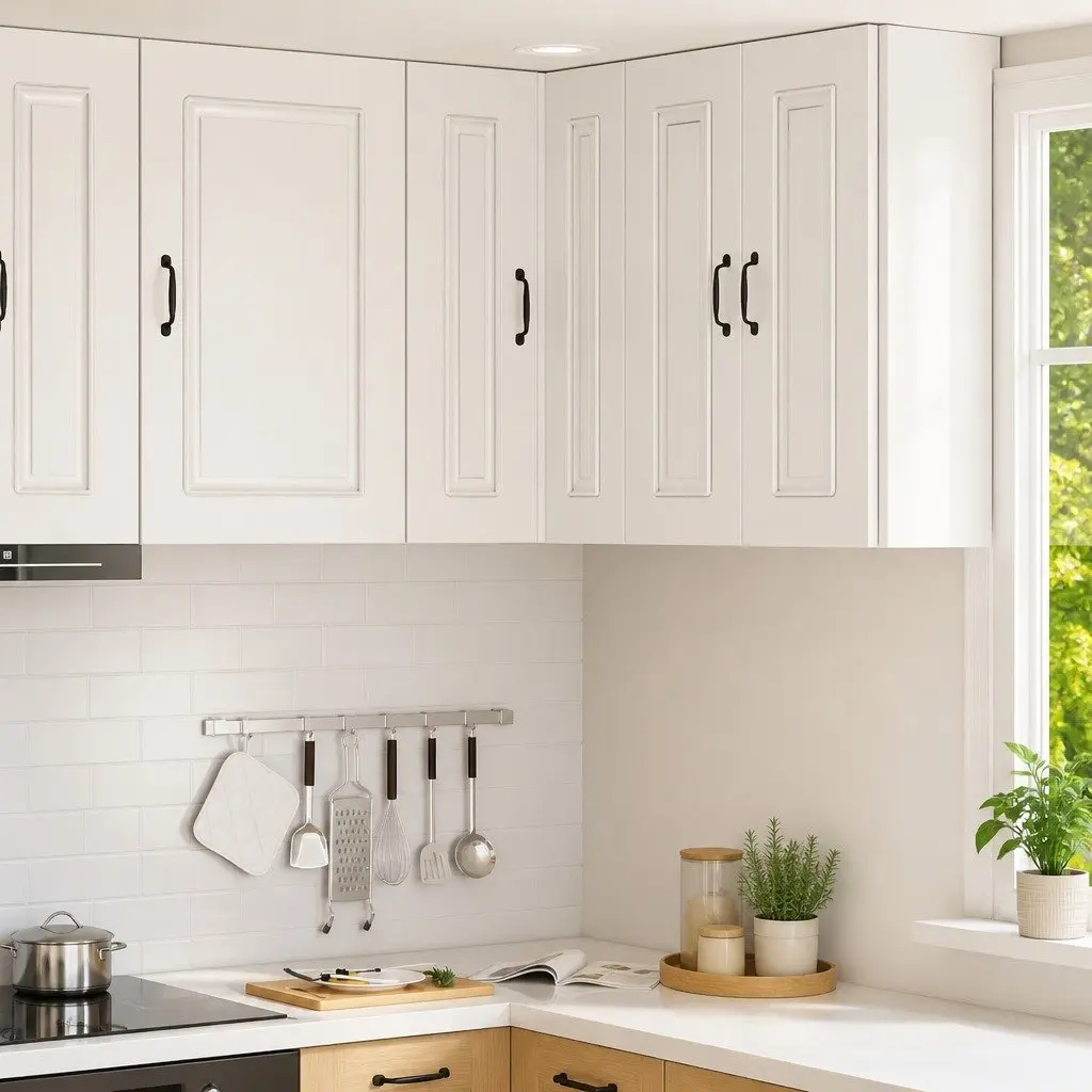 High Gloss White Kitchen Cabinet Storage Engineered Wood 57 x 57 x 80 cm