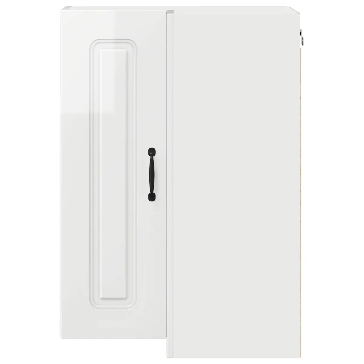 High Gloss White Kitchen Cabinet Storage Engineered Wood 57 x 57 x 80 cm
