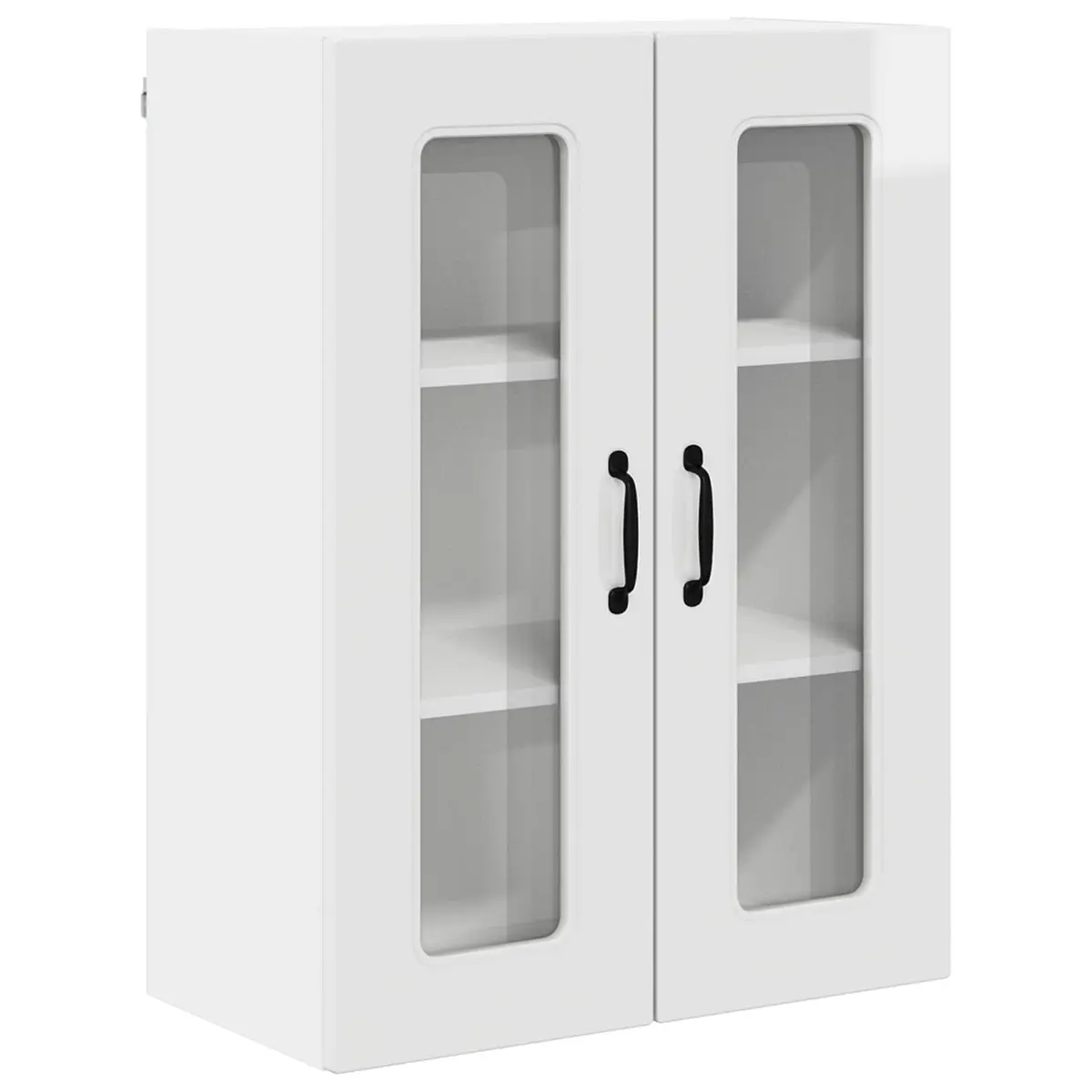 Kitchen Cabinet High Gloss White Engineered Wood 60 x 31 x 80 cm