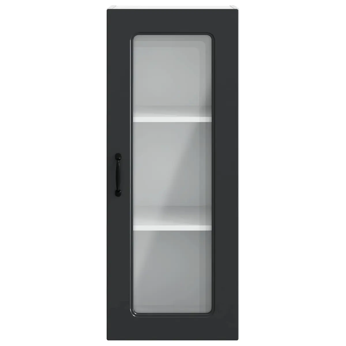 Dishwasher Panel Kitchen Cabinet Black Engineered Wood Storage 40 x 31 x 100 cm