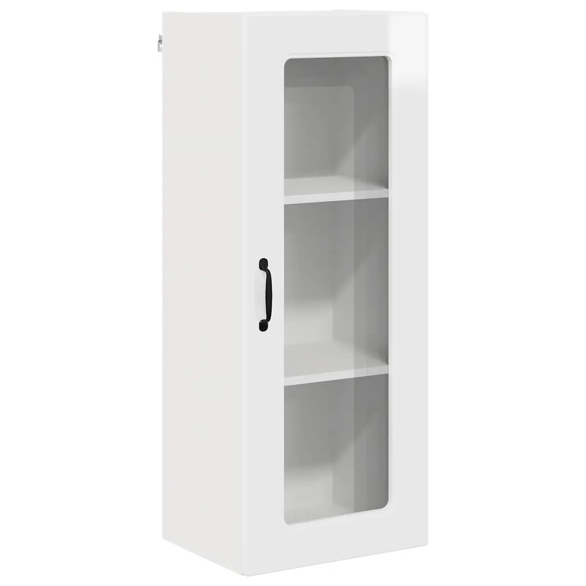Kitchen Cabinet Storage Organizer High Gloss White 40x31x100 cm
