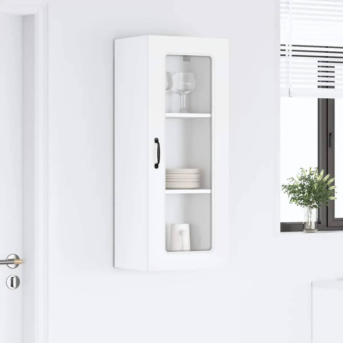 Kitchen Cabinet Storage Organizer High Gloss White 40x31x100 cm