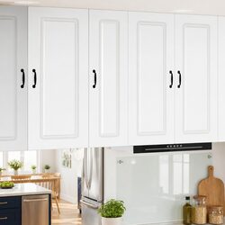 Friendly White Kitchen Cabinet with Dishwasher Panel