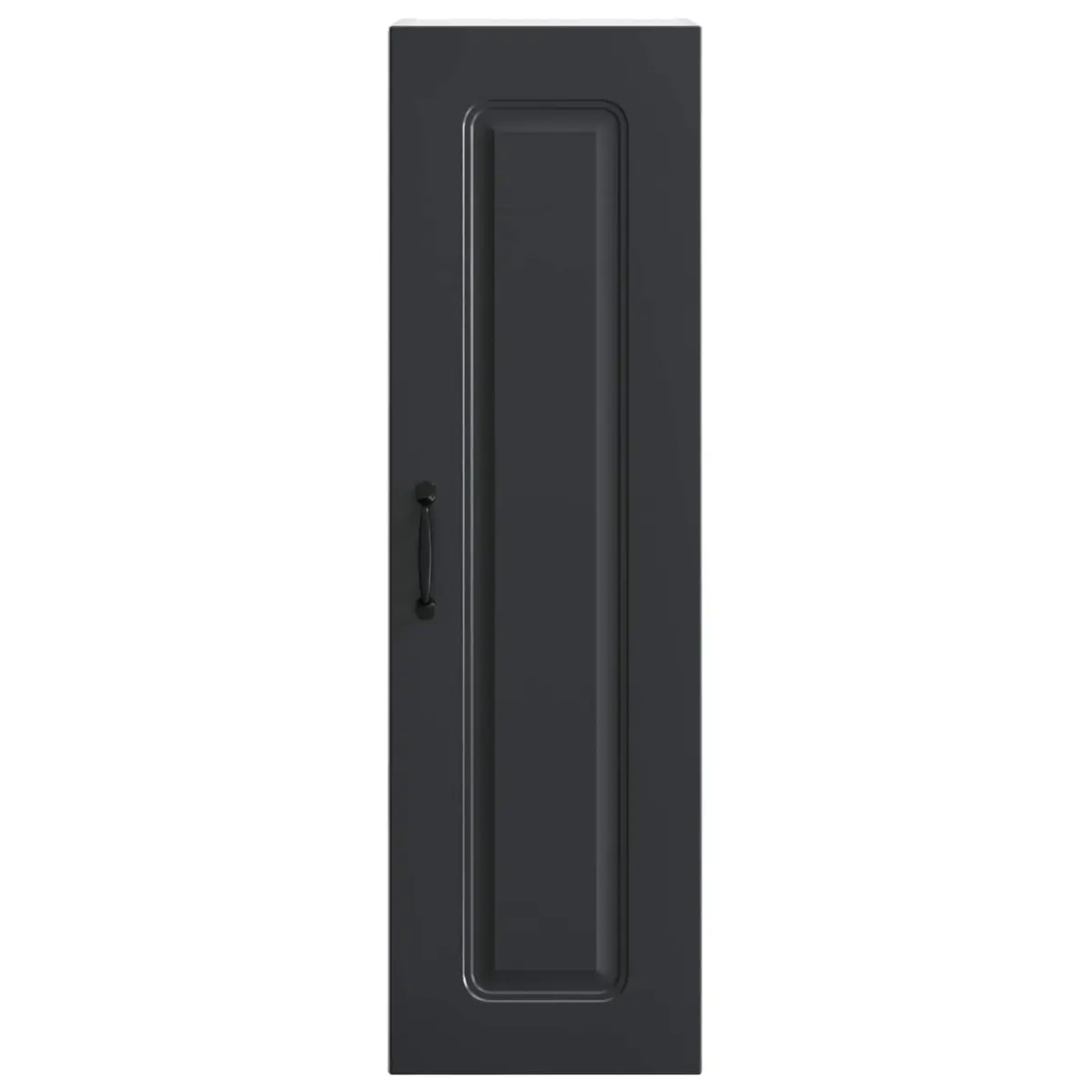 Dishwasher Panel Kitchen Cabinet Black Engineered Wood Storage Cupboard