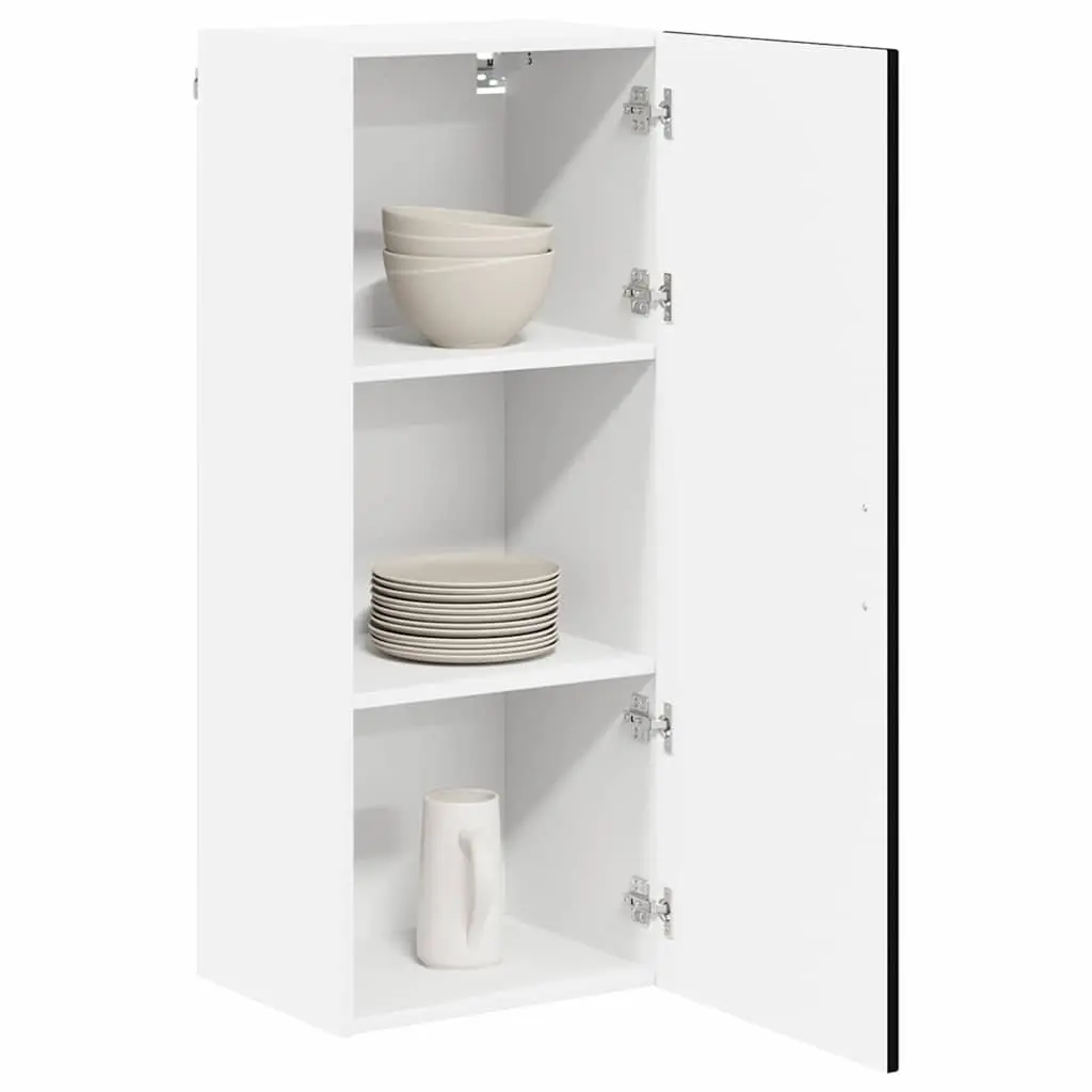Kitchen Cabinet Black Engineered Wood Storage Cupboard 40 x 31 x 100 cm