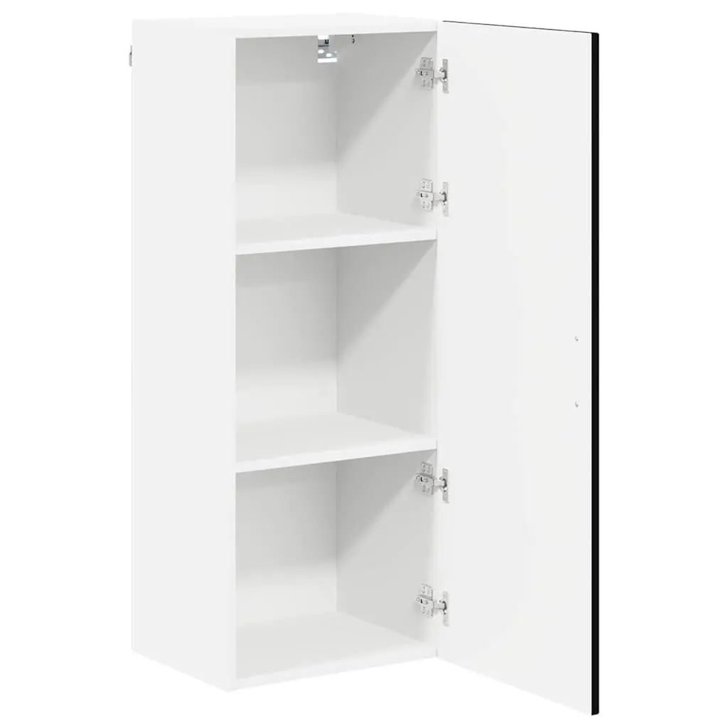 Kitchen Cabinet Black Engineered Wood Storage Cupboard 40 x 31 x 100 cm
