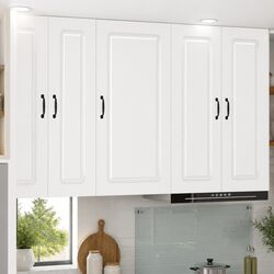 White Kitchen Dishwasher Panel Cabinet Storage 50 x 31 x 100 cm Engineered Wood
