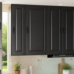Your Friendly Black Kitchen Storage Solution 50 x 31 x 100 cm