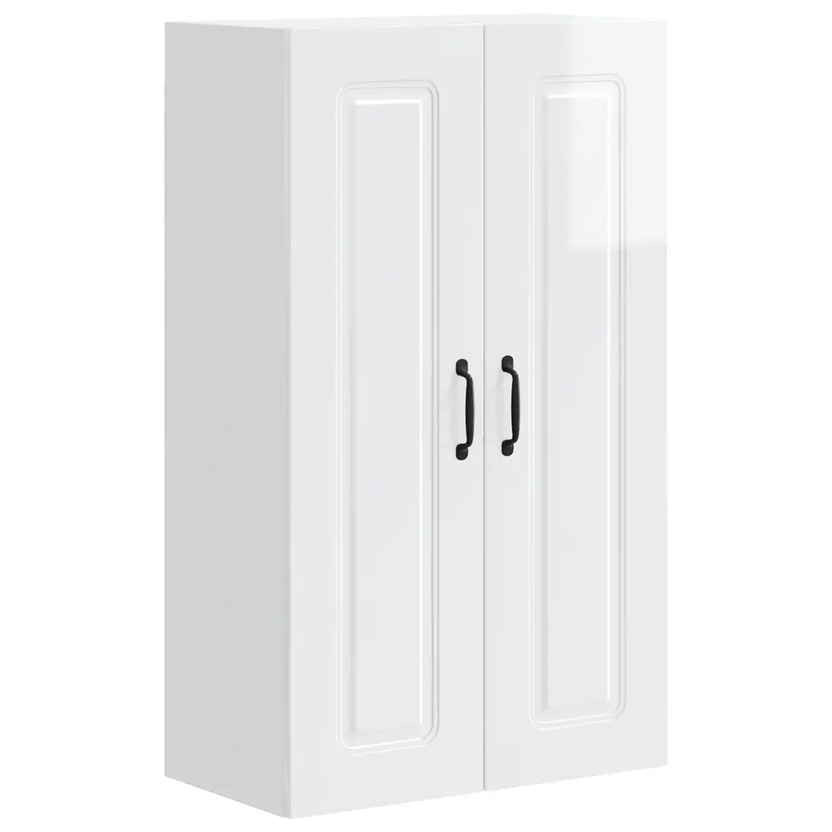 Dishwasher Panel Kitchen Cabinet High Gloss White Engineered Wood 60 x 31 x 100 cm