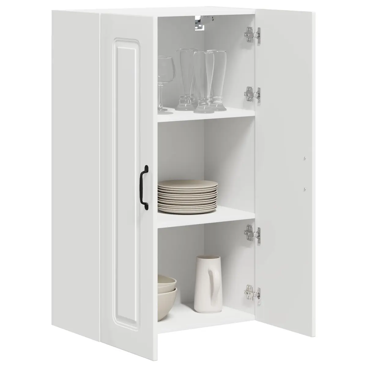 Dishwasher Panel Kitchen Cabinet High Gloss White Engineered Wood 60 x 31 x 100 cm