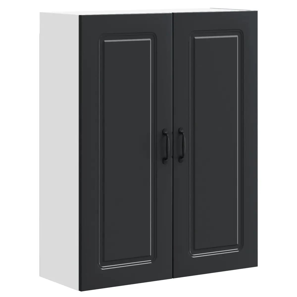 Dishwasher Panel Kitchen Cabinet Black Engineered Wood Storage Organiser