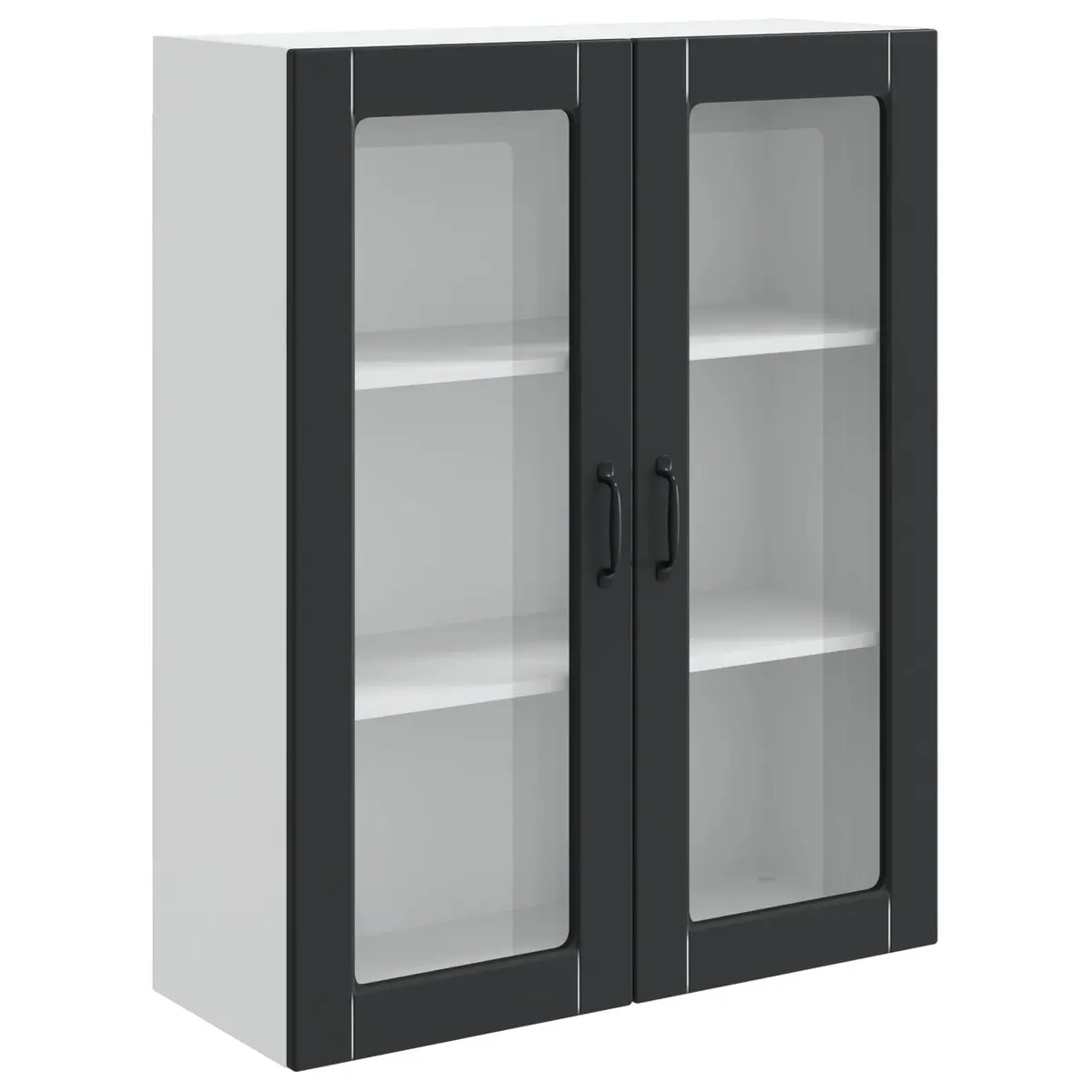 Black Kitchen Cabinet with Dishwasher Panel