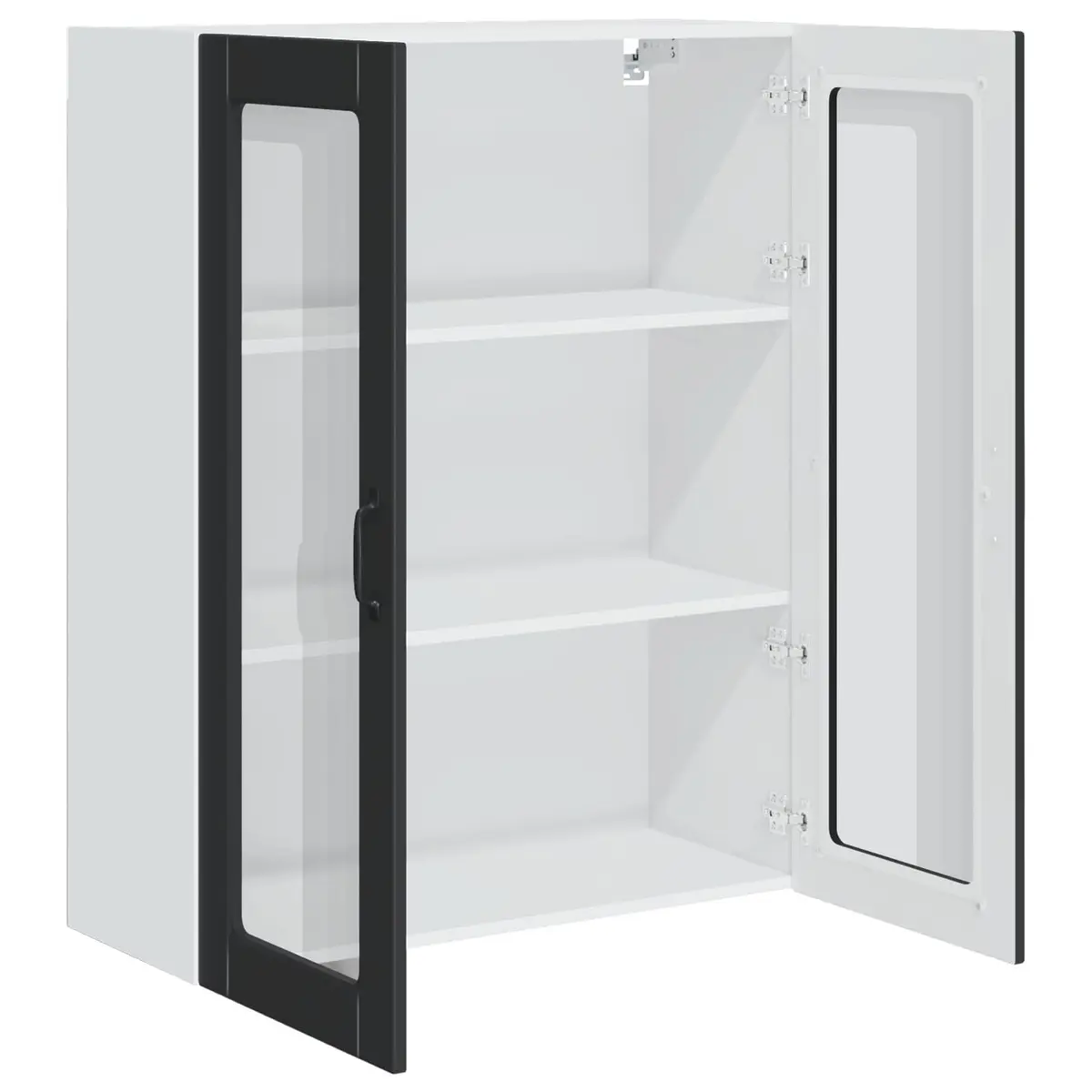 Black Kitchen Cabinet with Dishwasher Panel