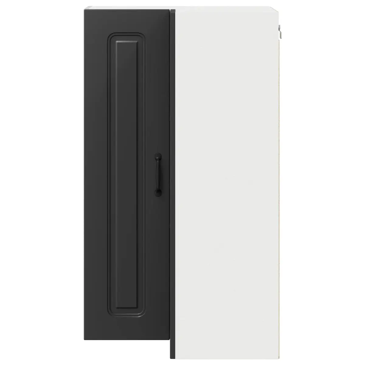Black Engineered Wood Kitchen Cabinet for Storage