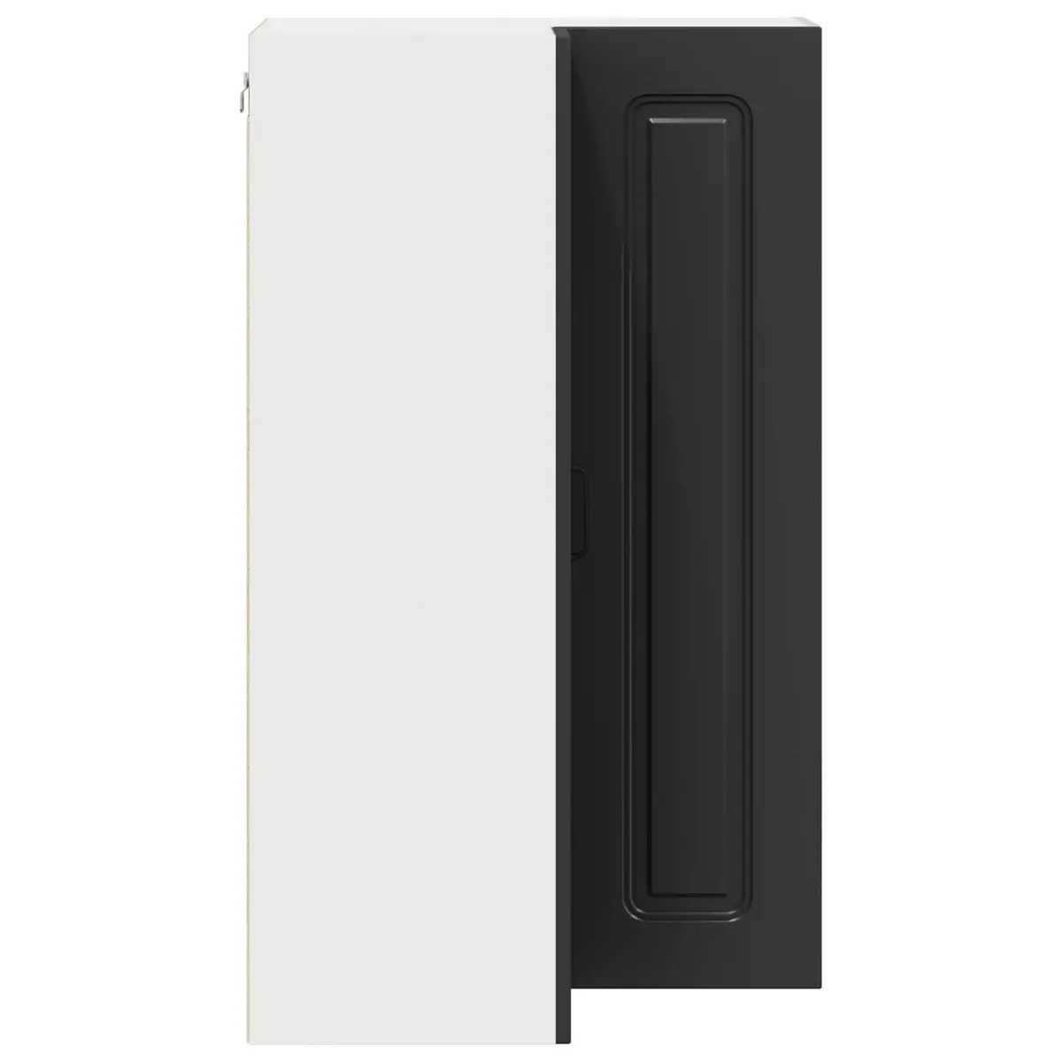 Black Engineered Wood Kitchen Cabinet for Storage