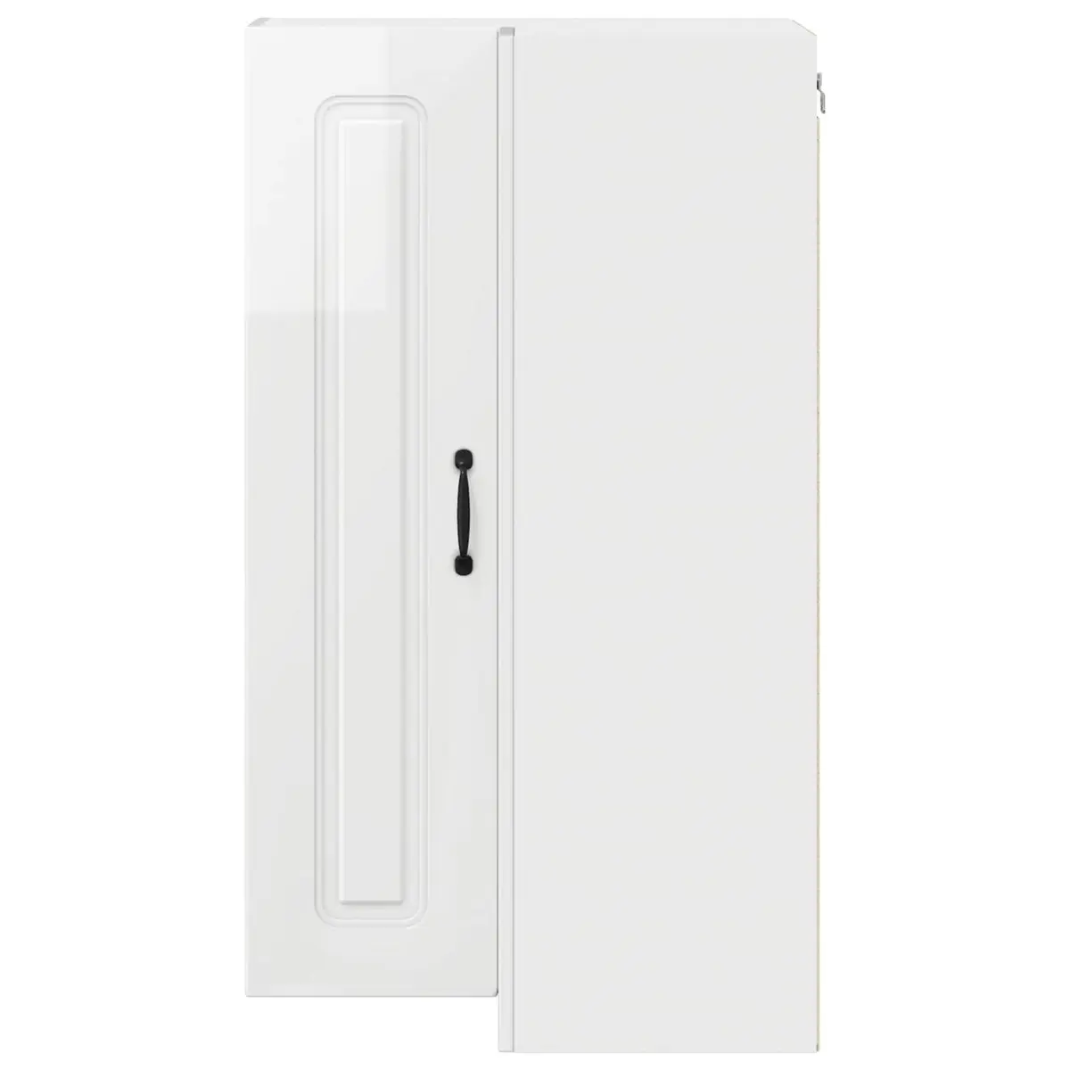 High Gloss White Kitchen Cabinet Dishwasher Panel Storage Furniture 57x57x100cm