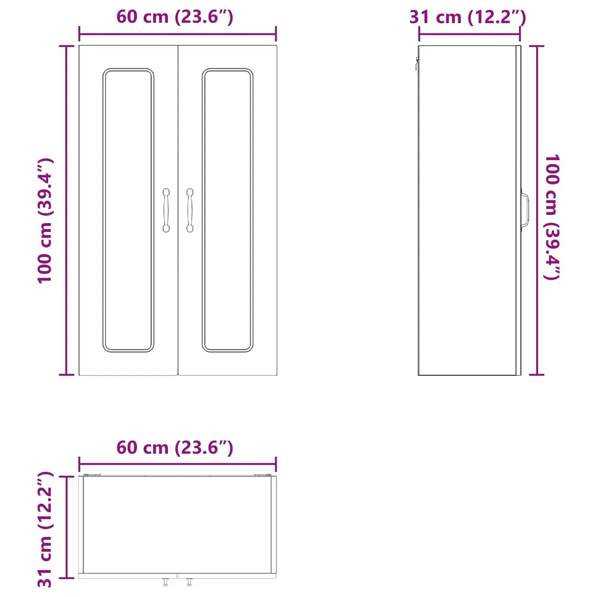 Dishwasher Panel Kitchen Cabinet White Engineered Wood Storage Organiser