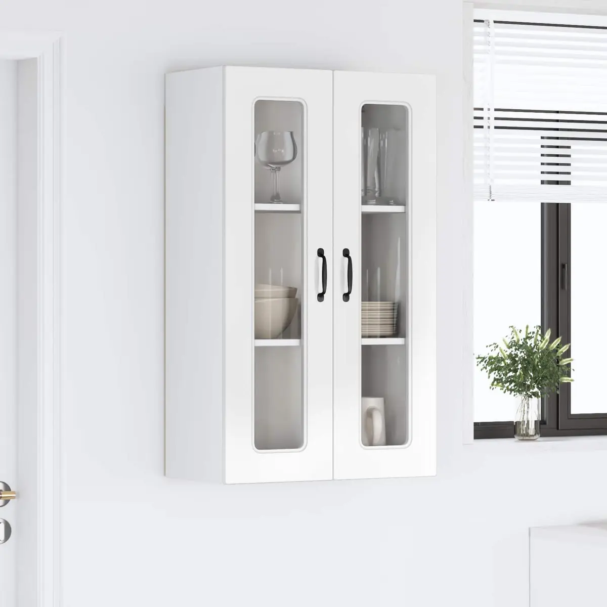 Dishwasher Panel Kitchen Cabinet High Gloss White 60x31x100cm