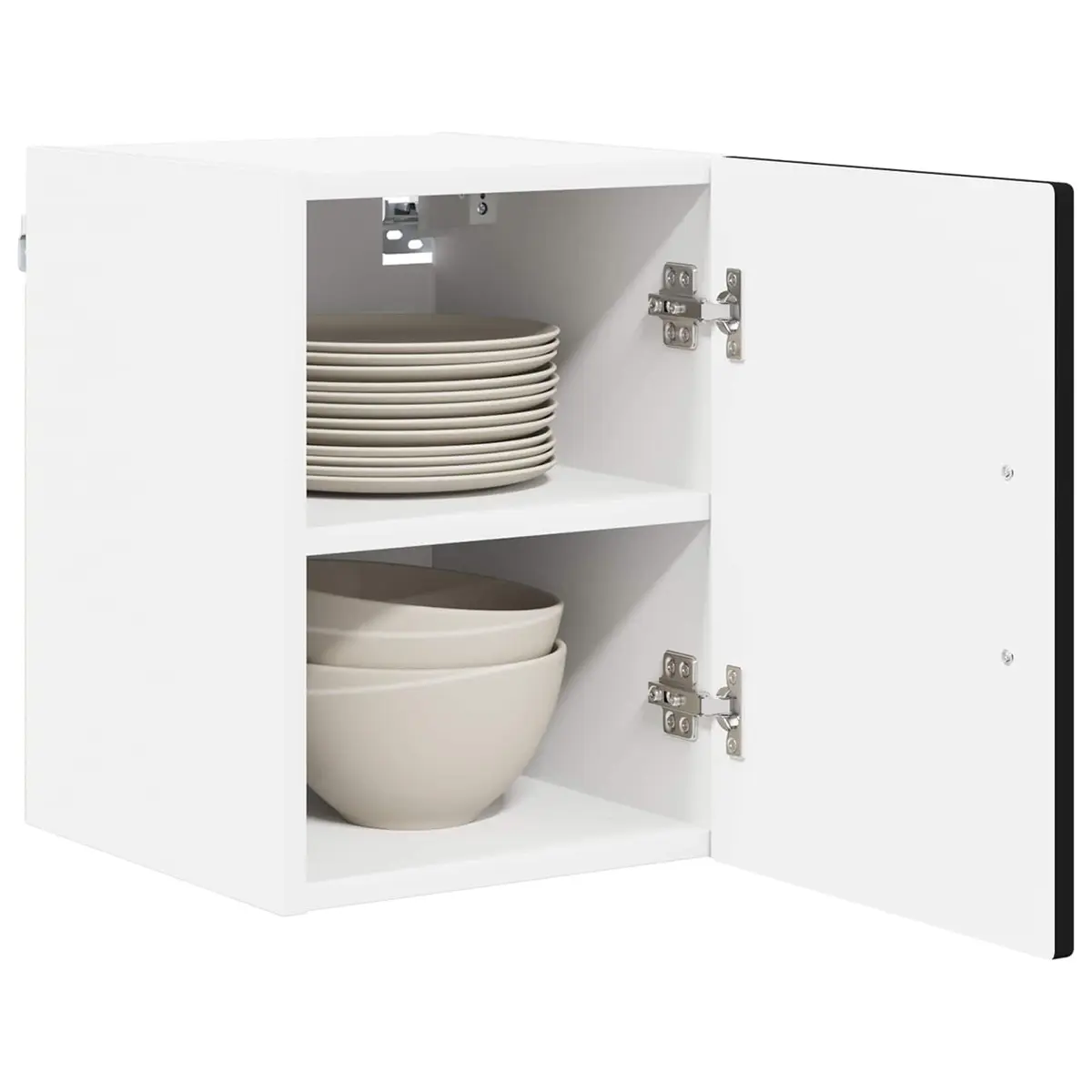 Kitchen Dishwasher Panel Black Rectangular Wall Cabinet Engineered Wood 30x31x40cm
