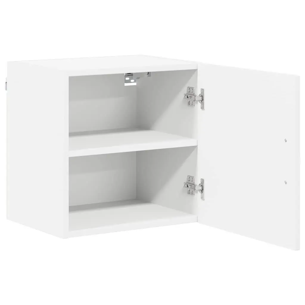White Wall Cabinet for Kitchen Storage 40 x 31 x 40 cm