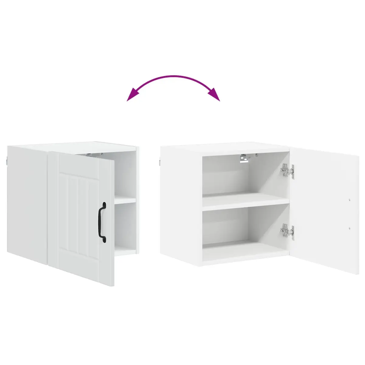 Wall Cabinet High Gloss White Kitchen Storage Unit Engineered Wood Dishwasher