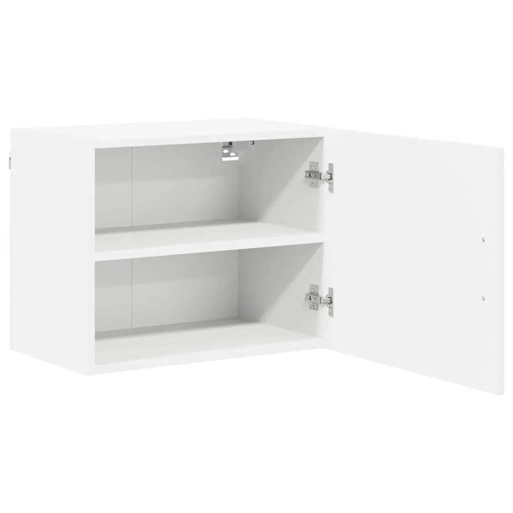 Wall Cabinet White Engineered Wood Kitchen Storage 50 x 31 x 40 cm