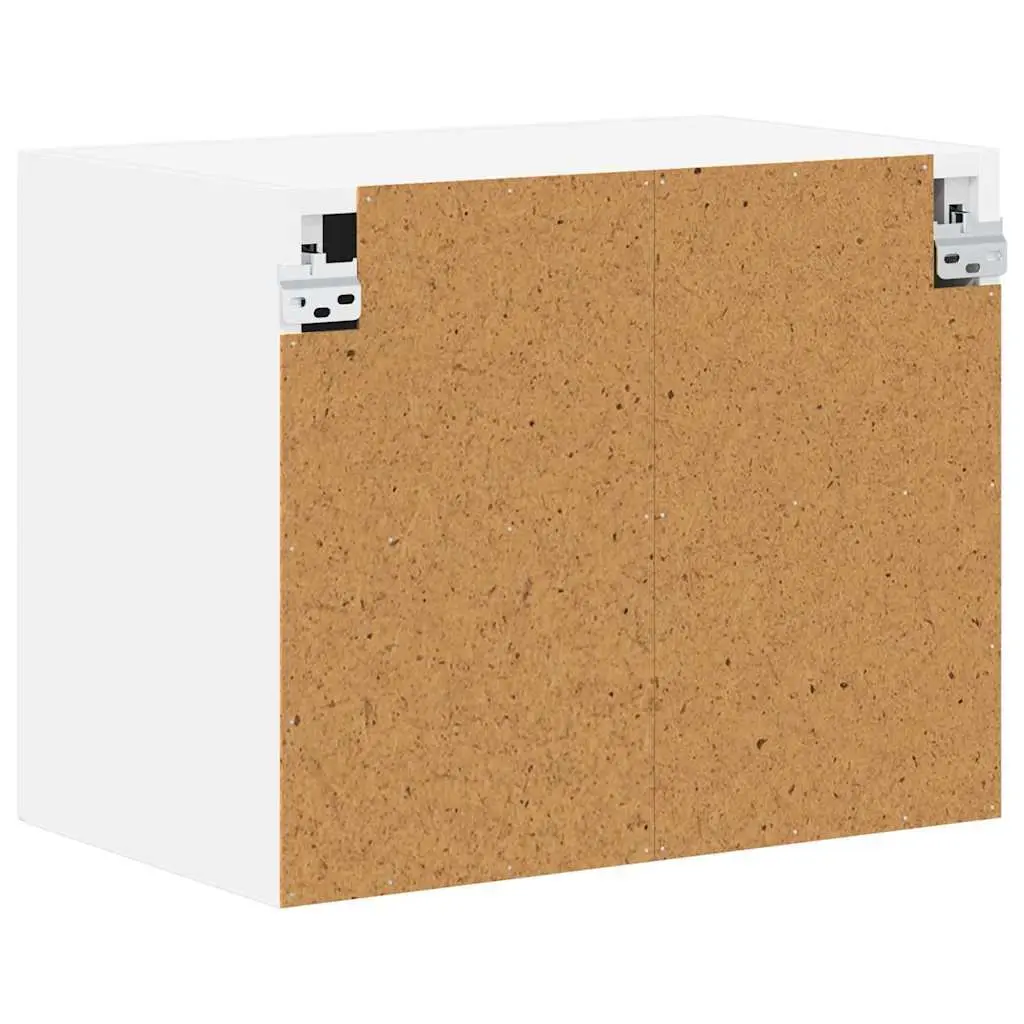 Wall Cabinet White Engineered Wood Kitchen Storage 50 x 31 x 40 cm
