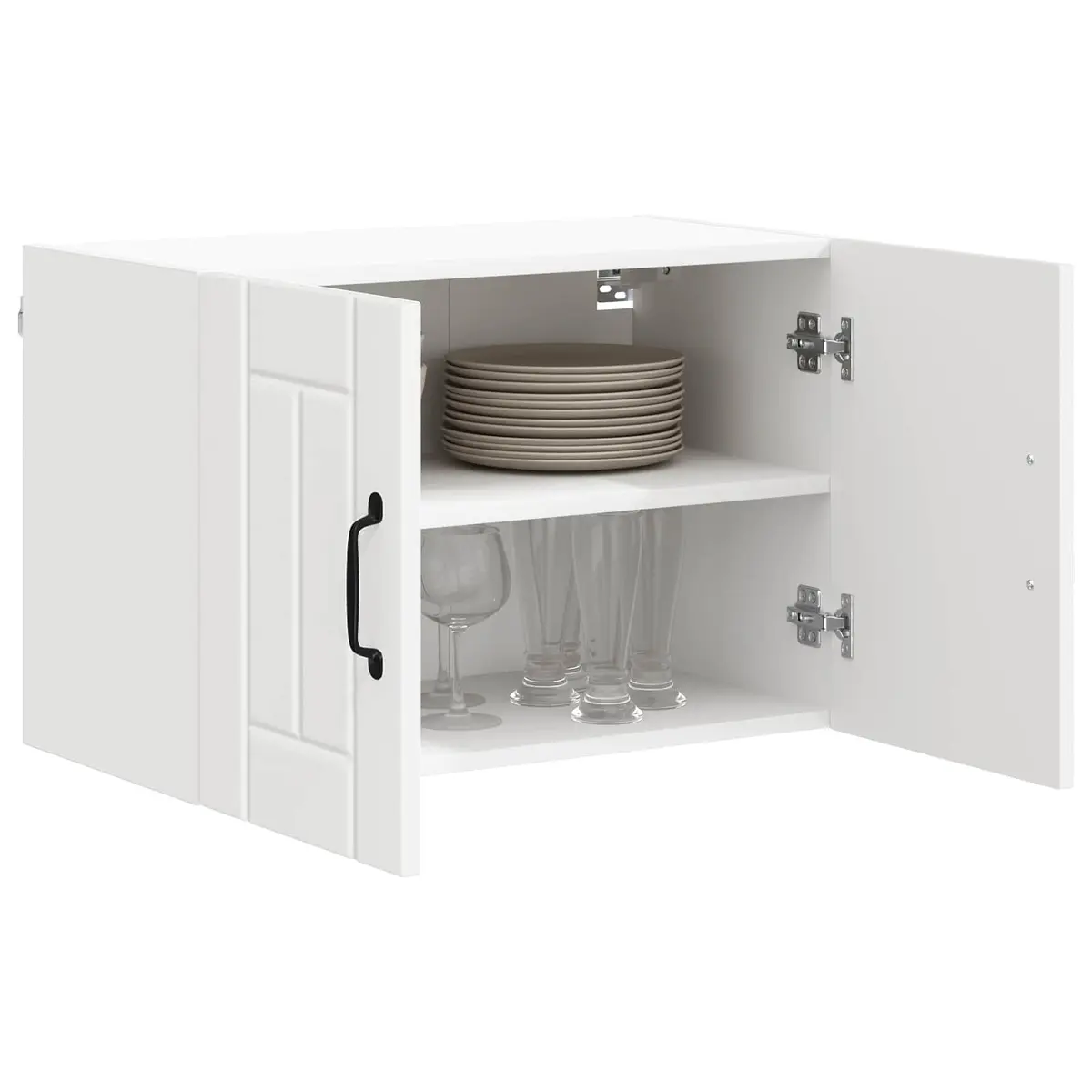 White Wall Cabinet for Kitchen Spaces