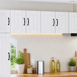 Wall Cabinet White Kitchen Storage Cupboard Engineered Wood 60x31x40cm 2 Pieces