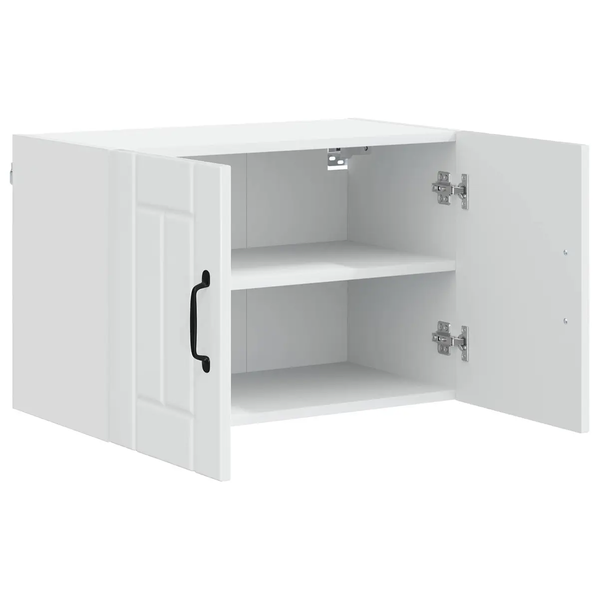 Wall Cabinet High Gloss White Engineered Wood 60x31x40cm