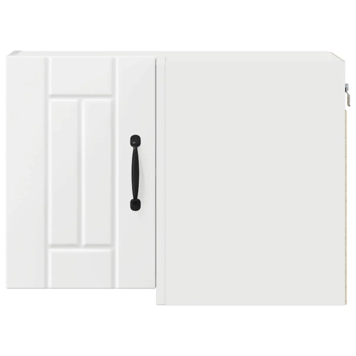 Wall Corner Cabinet White Engineered Wood Kitchen Storage Cupboard 57x57x40cm