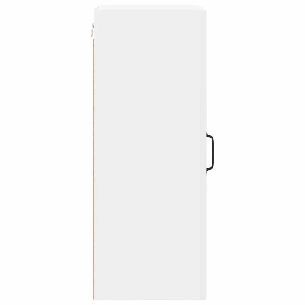 Wall Glass Cabinet White Kitchen Storage Unit 40 x 31 x 80 cm Modern Furniture