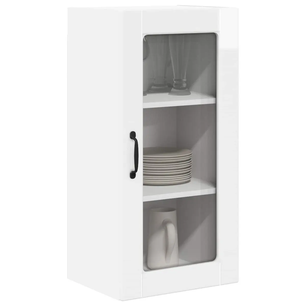 High Gloss White Wall Cabinet
