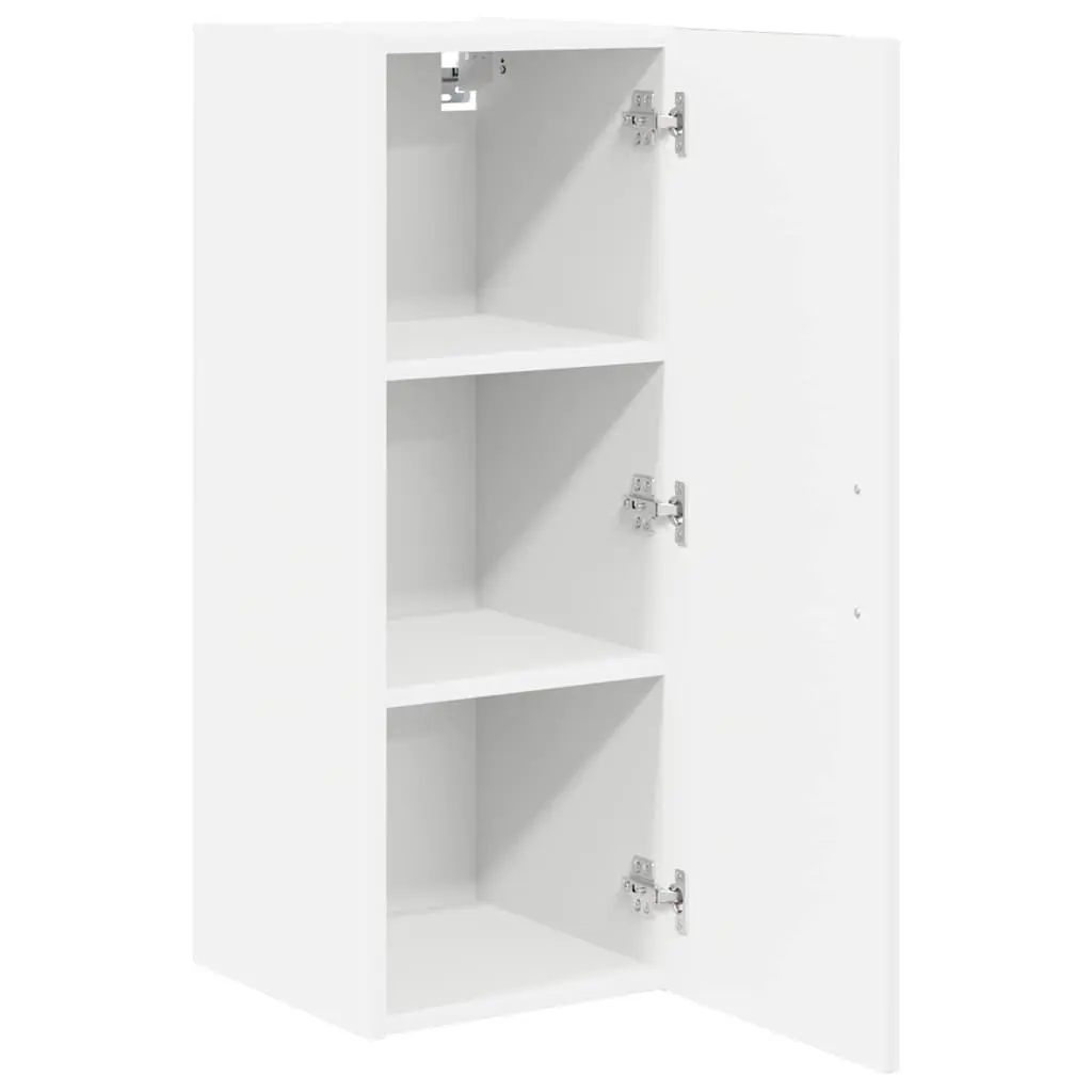 Wall Cabinet Kitchen Storage White Engineered Wood Modern 30 x 31 x 80 cm