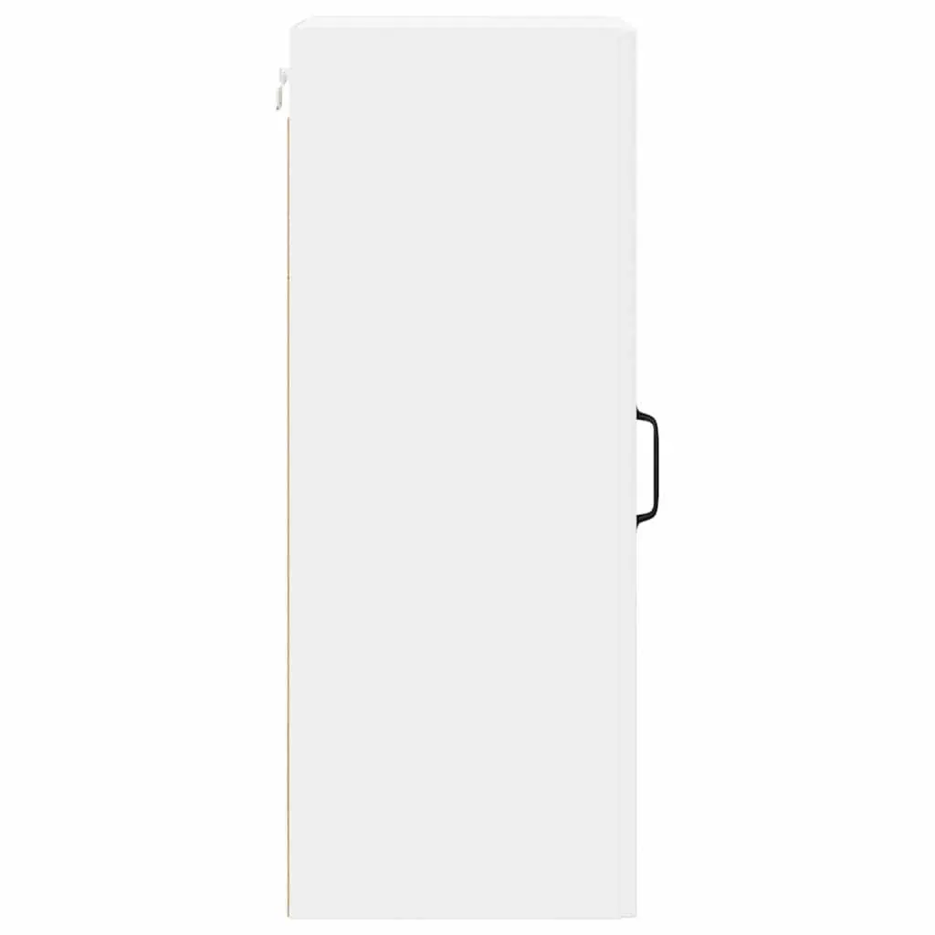 Wall Cabinet Kitchen Storage White Engineered Wood Modern 30 x 31 x 80 cm