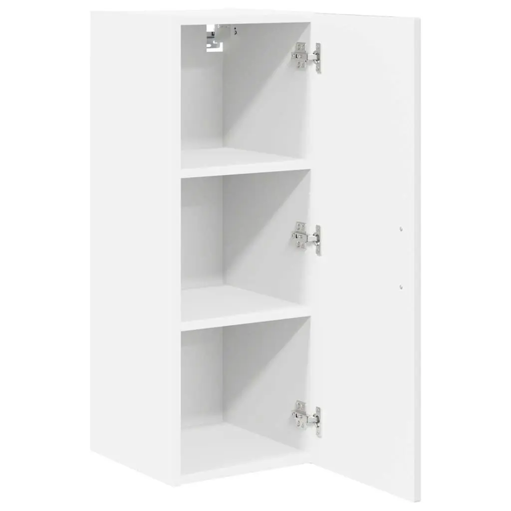 Wall Cabinet 2 Pcs High Gloss White Kitchen Storage Unit 30 x 31 x 80 cm